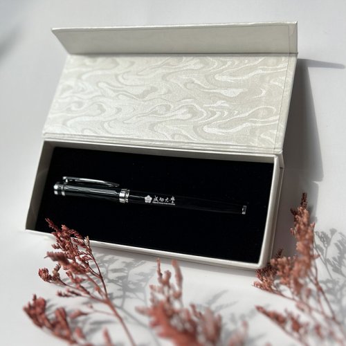 成功大學經典典雅鋼珠筆禮盒_琴鍵黑