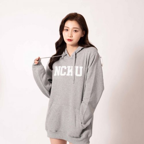【最後兩件，售完不補】NCKU簡約經典款刷毛帽T_灰