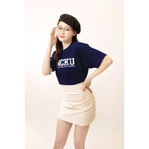 【最後一件XL，售完不補】NCKU經典款純棉短T_深藍
