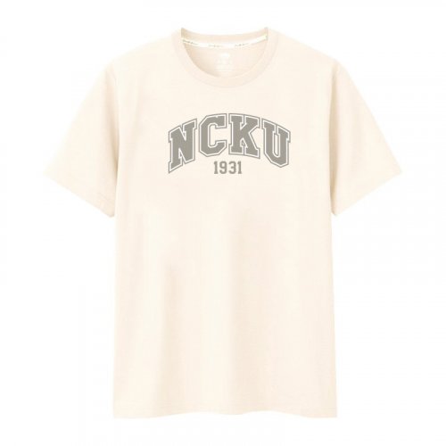 NCKU索羅亞純棉短T_杏樹白