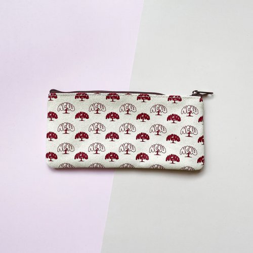 【絕版出清，售完不補】NCKU滿版榕樹帆布筆袋_米白