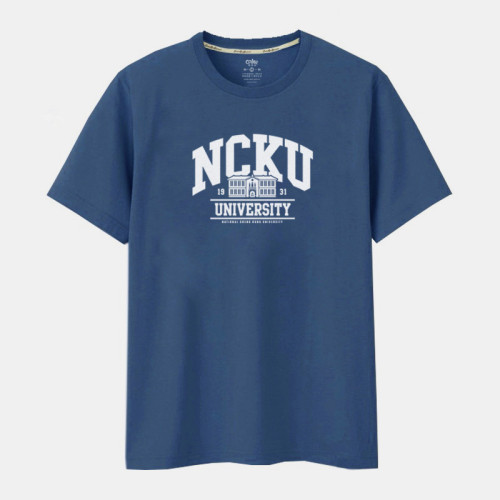 【絕版出清，售完不補】NCKU建築款純棉短T_霧霾藍