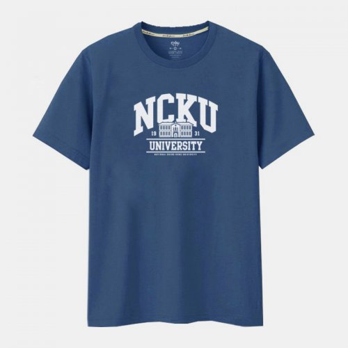 NCKU建築款純棉短T_霧霾藍