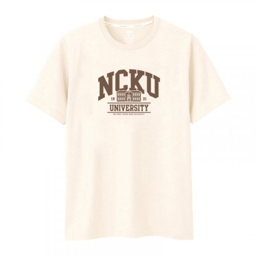 NCKU建築款純棉短T_杏樹白
