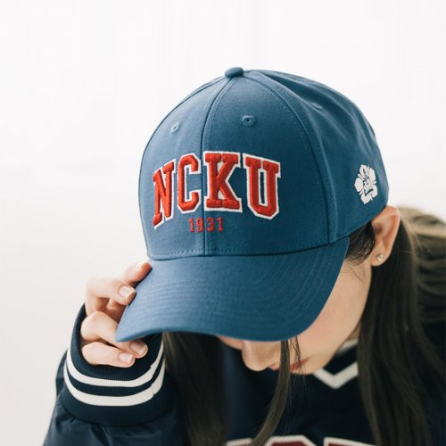 NCKU校徽電繡3D棒球帽_藍