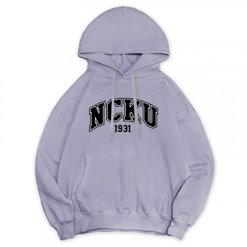【最後20件，售完不補】NCKU午厚時光落肩帽T_藍莓奶霜戚風