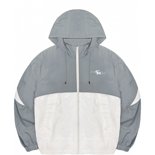 【最後五件，售完不補】NCKU韓系拼接唰唰感運動夾克(可拆帽)_大象灰