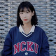 NCKU美式電繡滑面V領大學T_深藍