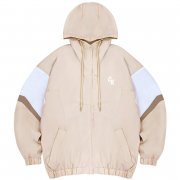 【最後十件，售完不補】NCKU復古撞色運動夾克_玩色奶茶