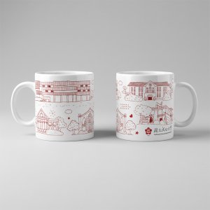 NCKU 校園插畫窯燒馬克杯_經典建物款