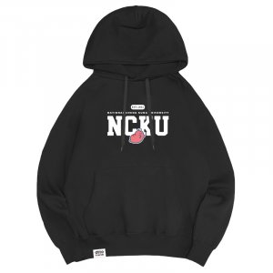 【最後五件，售完不補】dtto friends合作款_NCKU腸太郎帽T_經典黑