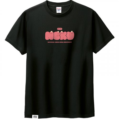 【最後五件，售完不補】Colaz X dtto friends合作款_NCKU腸太郎純棉短T_經典黑