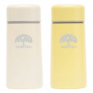 【團購商品，10件起做】NCKU輕巧口袋保溫杯150mL_米白/鵝黃
