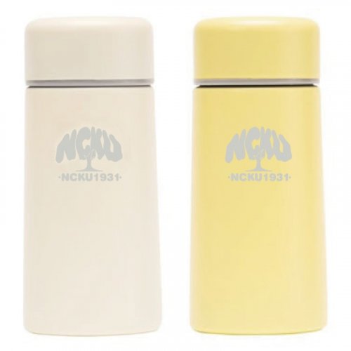 【團購商品，10件起做】NCKU輕巧口袋保溫杯150mL_米白/鵝黃