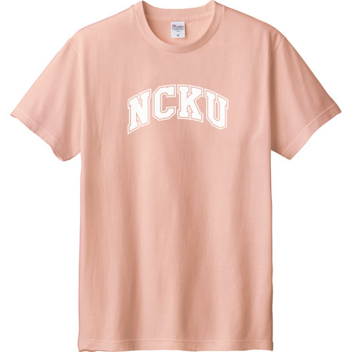 【少量現貨，售完不補】NCKU經典字框純棉短T_霧灰粉