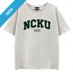 【2025新品限量上市】NCKU立體電繡寬版短T_米灰