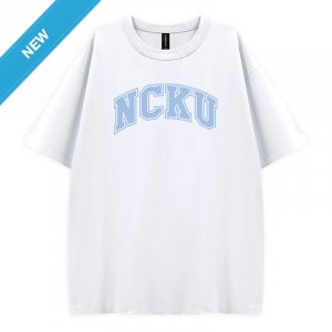 NCKU好涼的寬版短T_雪花冰(白)