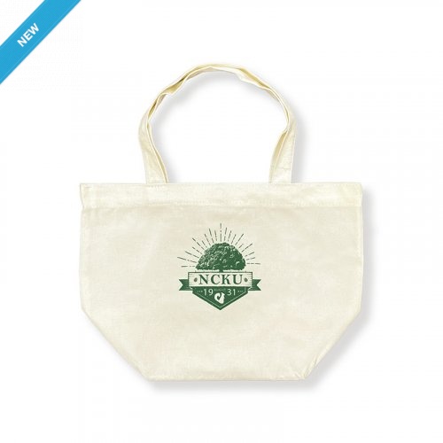 NCKU榕樹寬底帆布托特包_米白