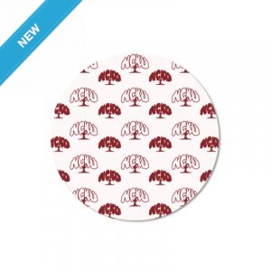 NCKU滿版榕樹圓形陶瓷吸水杯墊