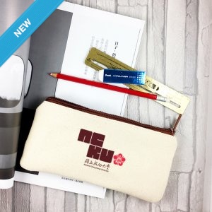 NCKU校徽款帆布筆袋_米白