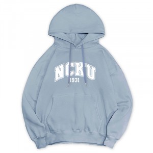 【最後十件,售完不補】NCKU冬日輕甜系落肩帽T_冰霜藍