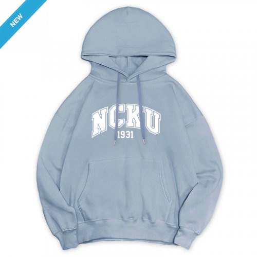 【早鳥限貨，售完預購】NCKU冬日輕甜系落肩帽T_冰霜藍