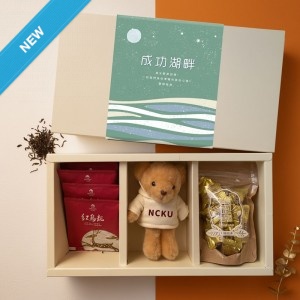 【團購商品,10件起做】NCKU 甜心小熊茶香禮盒