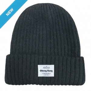 【2025新品上市】NCKU經典織標QQ毛帽_黑