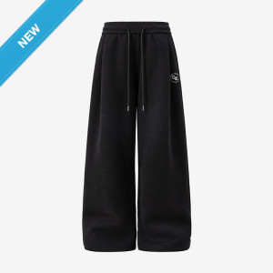 【新品登場！11/18陸續出貨】NCKU寬鬆打摺休閒長褲_經典黑
