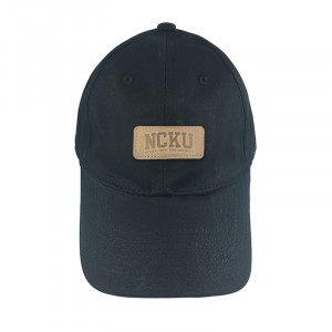 NCKU皮革標老帽_黑