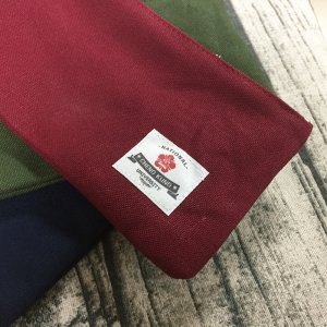 NCKU簡約風帆布筆袋_丈青/墨綠/酒紅