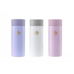 NCKU校徽款療癒系304輕巧保溫瓶200mL_粉藍/珍珠白/粉紫