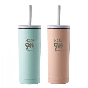【絕版出清,最後一個】【90 校慶限定】NCKU不鏽鋼吸管保溫杯600mL_泰式奶茶