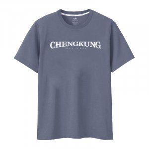 【最後兩件，售完不補】NCKU經典款慕夏純棉短T_夏夜藍