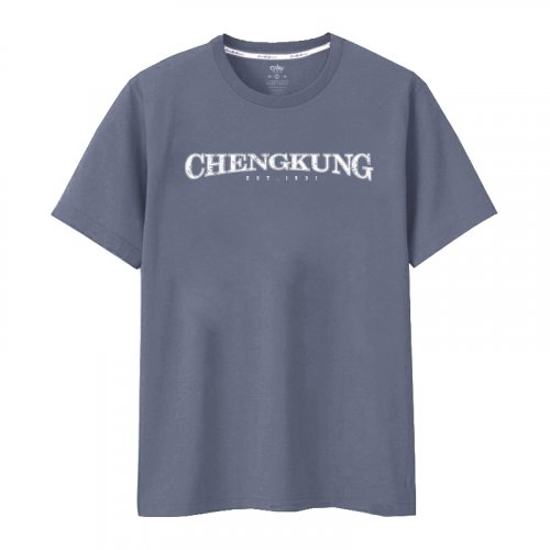 【最後兩件，售完不補】NCKU經典款慕夏純棉短T_夏夜藍